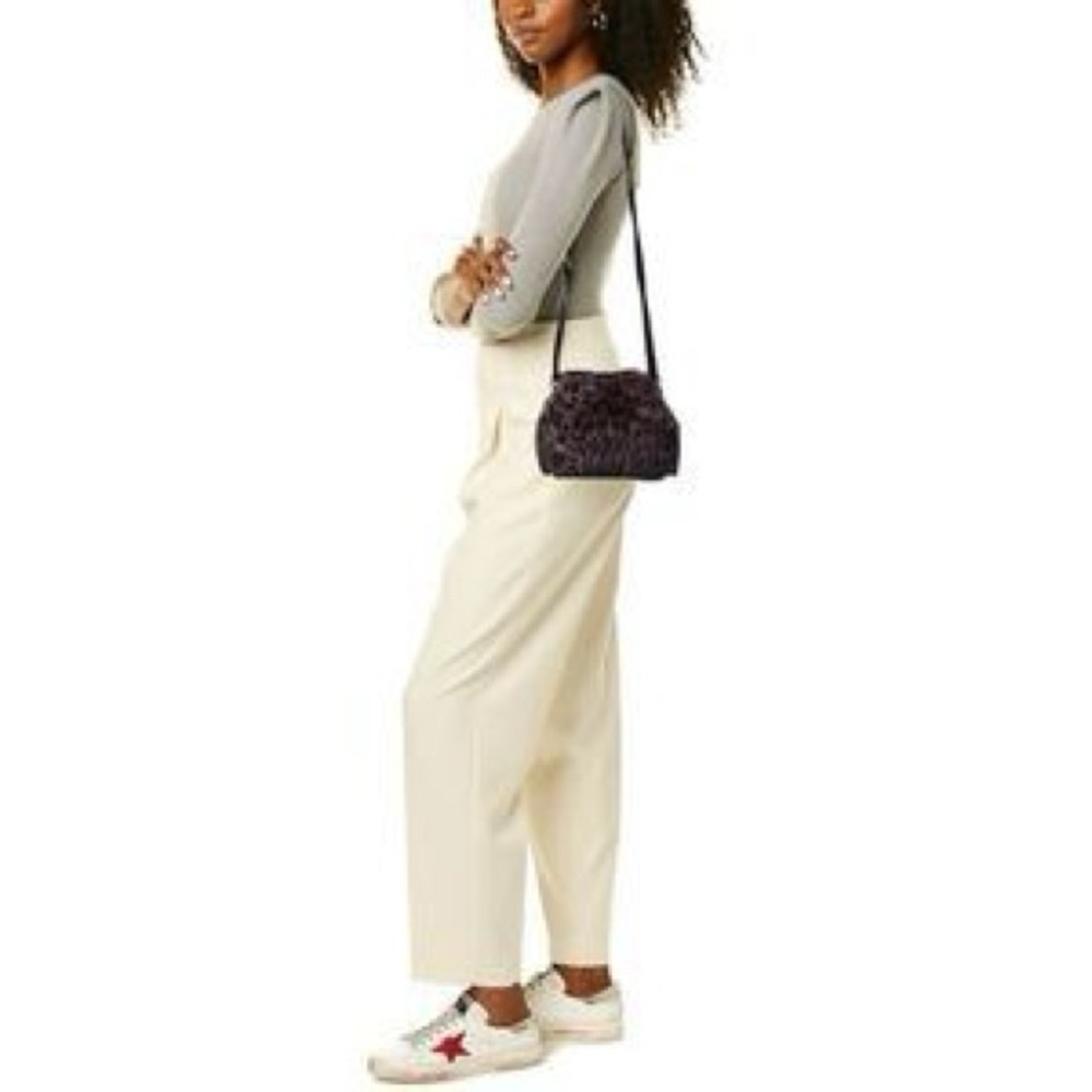 J. McLaughlin Fiona Leopard Print Handbag, Grey